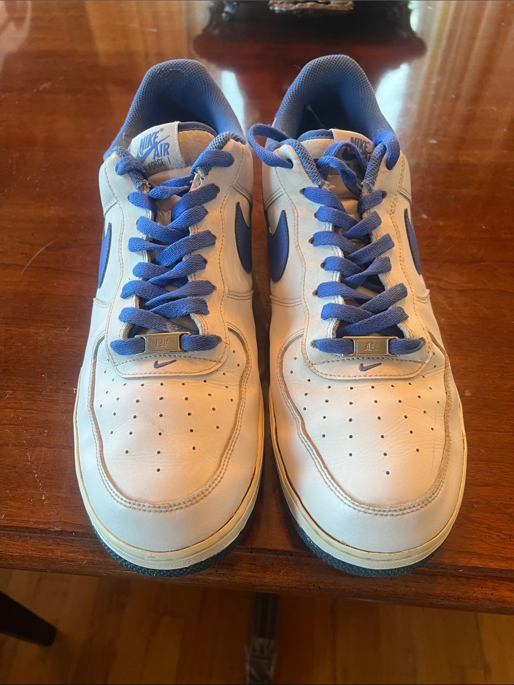 Nike Air Force ones in university blue mens 13 used